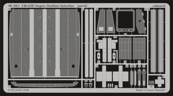 Eduard 49364 CH-53E interior 1/48 Academy