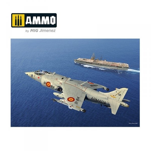 AMMO of Mig Jimenez 8505 Harrier AV-8S MATADOR Spanish, American, British versions 1/48