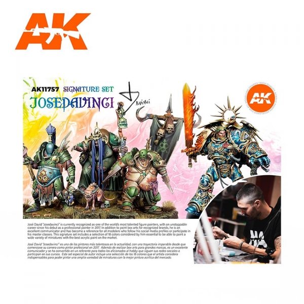 AK Interactive AK11757 JOSE DAVINCI SIGNATURE SET 18x17 ml