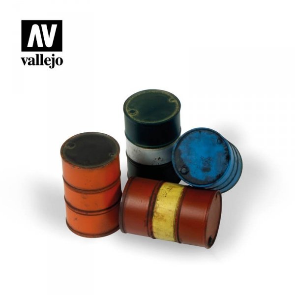 Vallejo SC204 Diorama Accessories Modern Fuel Drums (Beczki na paliwo) 1/35