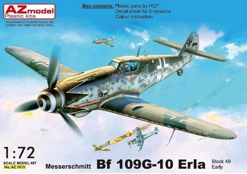 AZmodel AZ7615 Bf-109G-10 Erla (early) block 49XX 1/72