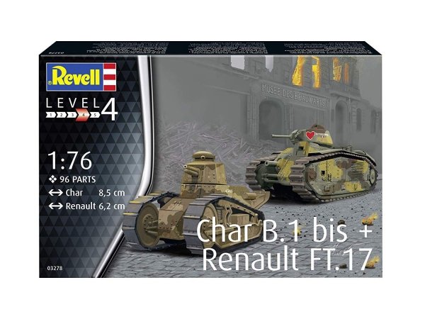 Revell 03278 Char. B.1 bis - Renault FT.17 1/76
