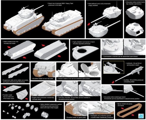 Dragon 6789 M6A1 Heavy Tank (1:35)