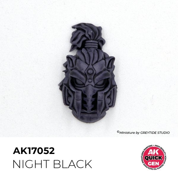 AK Interactive AK17052 NIGHT BLACK – QUICK GEN COLOR 18ml
