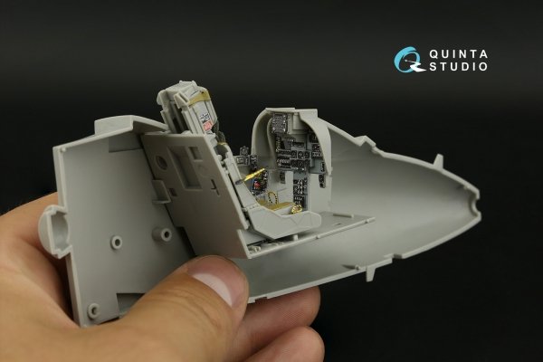 Quinta Studio QD32193 AV-8B Harrier II early 3D-Printed &amp; coloured Interior on decal paper (Trumpeter) 1/32