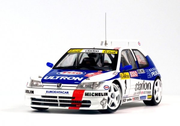 NuNu PN24009 Peugeot 306 MAXi ’96 MONTE CARLO RALLY 1/24