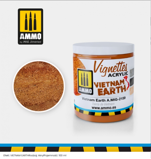 Ammo of Mig 2159 TEXTURE: VIETNAM EARTH 100 ml