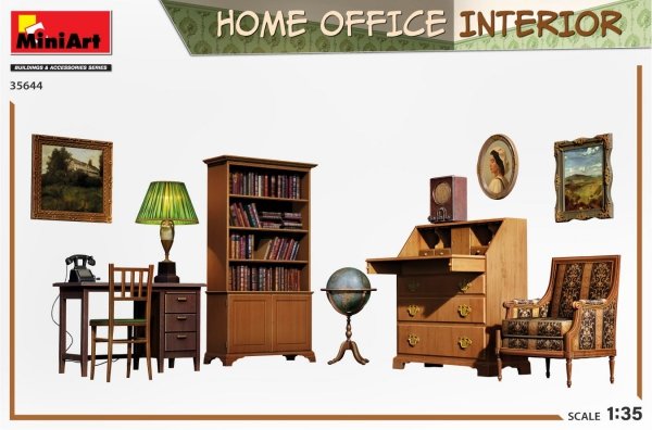 MiniArt 35644 HOME OFFICE INTERIOR 1/35