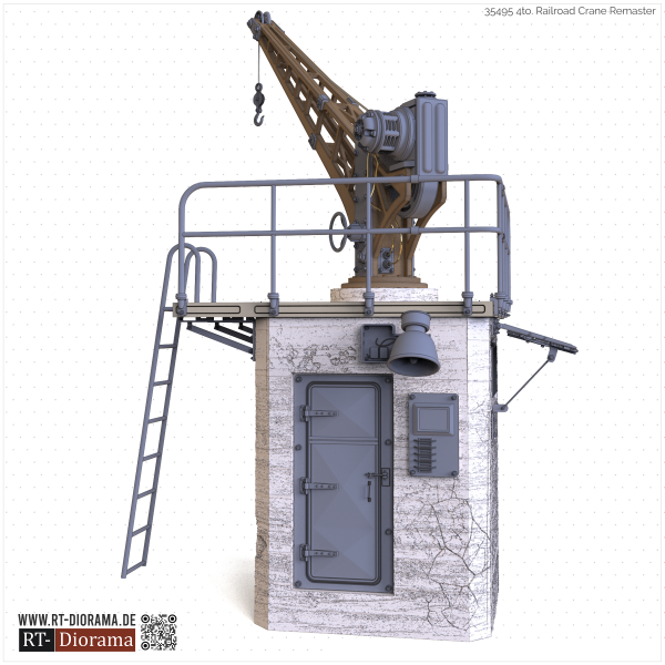 RT-Diorama 35495 4to. Railroad Crane Industrial Series - 3D Printed Model 1/35