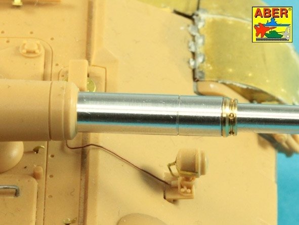 Aber 48L-13 KwK 43/3 L/71 8.8cm barrel (two-piece) for King Tiger tank with Porsche turret 1/48