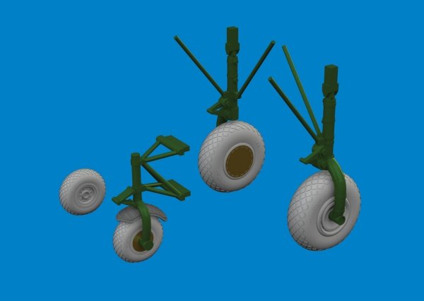 Eduard 6481113 B-24D wheels HOBBY BOSS 1/48