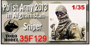 Toro 35F129 PKW Afganistan - Strzelec Wyborowy - Figurka z kalkomanią 1/35