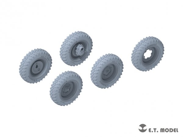 E.T. Model P35-136 WWII German Schwimmwagen Type166 Sagged wheels Wide For TAMIYA Kit 1/35