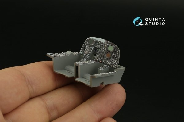 Quinta Studio QDS-48394 A-6E TRAM 3D-Printed &amp; coloured Interior on decal paper (Kinetic) (Small version) 1/48