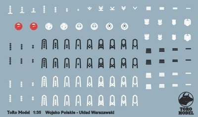 Toro 35F47 Układ Warszawski - Wojsko Polskie Żołnierz piechoty Figurka wraz z kalkomanią 1/35