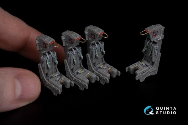 Quinta Studio QD48270 EA-6B Prowler (ICAP II) 3D-Printed &amp; coloured Interior on decal paper (Kinetic) 1/48
