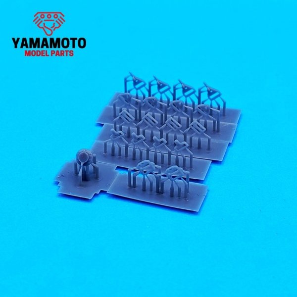 Yamamoto YMPTUN116 Racing Seatbelts 4 Points Set 1 - Black &amp; Red 1/24