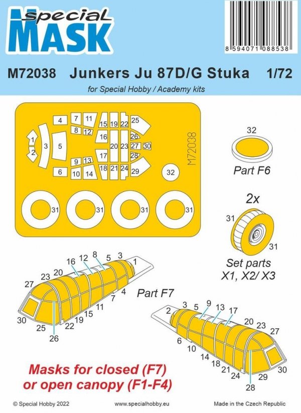 Special Hobby M72038 Junkers Ju-87 D/G Stuka (for Special Hobby / Academy kits) 1/72
