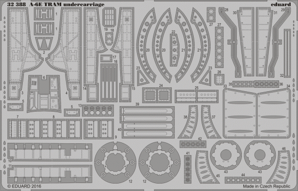 Eduard  32388 A-6E TRAM undercarriage TRUMPETER 1/32 