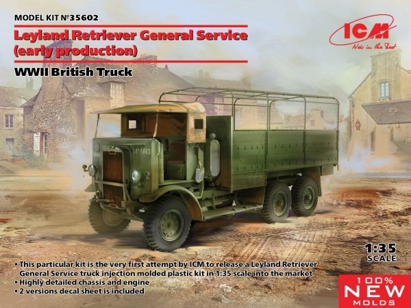 ICM 35602 WWII British Truck Leyland Retriever General Service 1/35