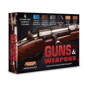 Lifecolor CS26 Acrylic paint set Guns &amp; Weapons 6x22ml