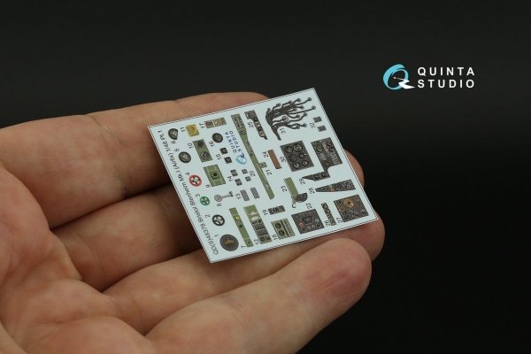 Quinta Studio QD48378 Bristol Blenheim Mk.I 3D-Printed &amp; coloured Interior on decal paper (Airfix) 1/48