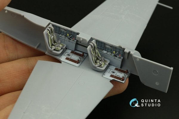 Quinta Studio QD48019 Yak-52 3D-Printed &amp; coloured Interior on decal paper (ARK) 1/48