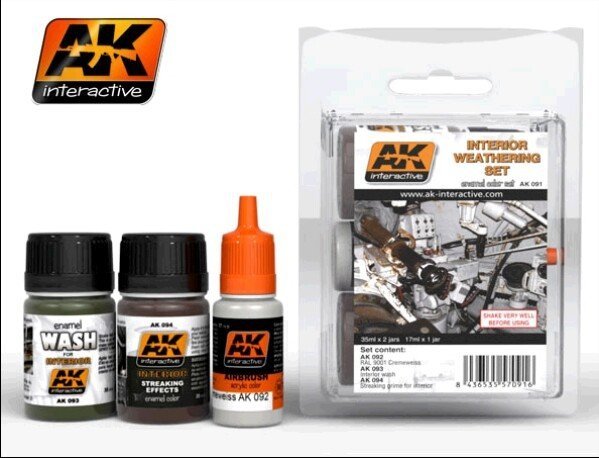 AK Interactive AK091 Interior Weathering Set