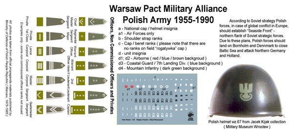 Toro 35F47 Układ Warszawski - Wojsko Polskie Żołnierz piechoty Figurka wraz z kalkomanią 1/35