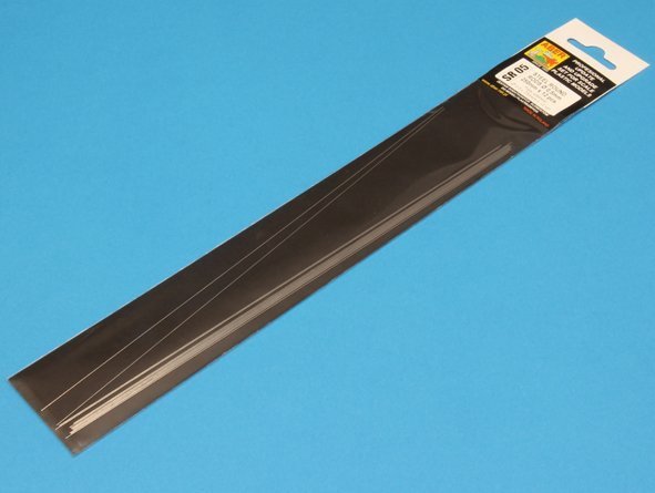 Aber SR05 Steel round rods 0,5mm length 250mm x12 pcs.