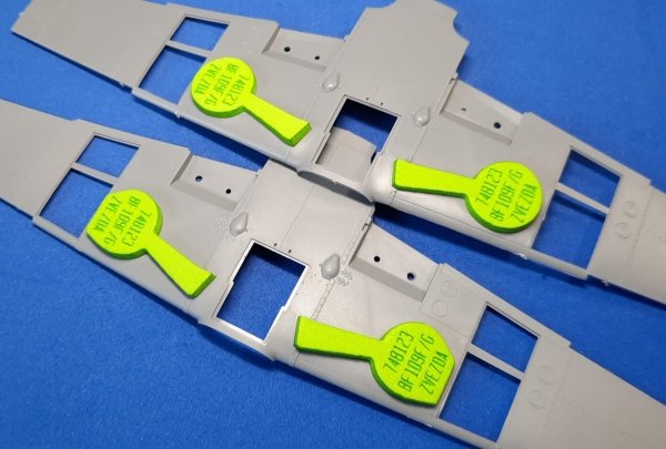 Omask 748123 Bf 109 F/G wheel bay foam plugs (for Zvezda) 1/48