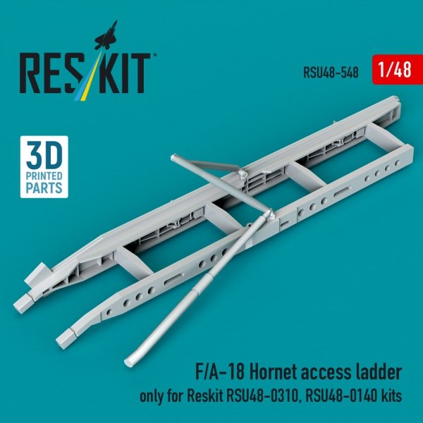 RESKIT RSU48-0548 F/A-18 Hornet access ladder only for Reskit RSU48-0310, RSU48-0140 kits (3D Printed) (1/48)