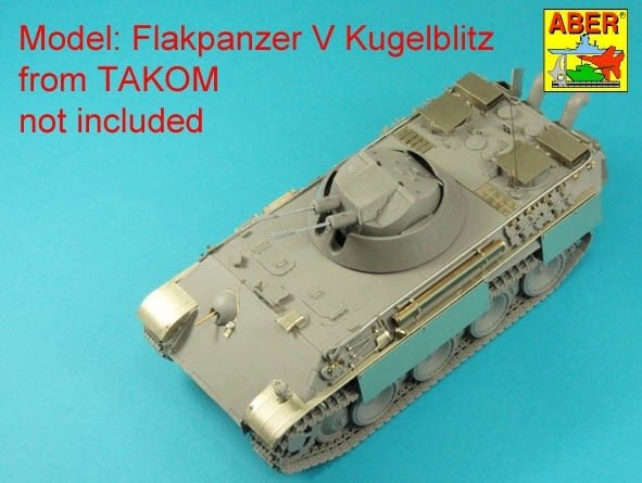 Aber 35L-342 Two German 3cm Flak 103 barrels for &quot;Kugelblitz&quot; tanks / Zestaw dwóch luf 3cm Flak 103 do niemieckieckich przeciwlotniczych czołgów &quot;Kugelblitz&quot; 1/35