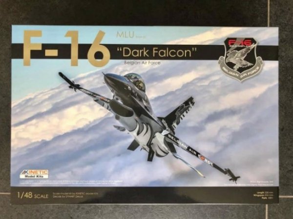 Kinetic K49002 F-16 &quot;Dark Falcon&quot; Belgian Air Force 1/48