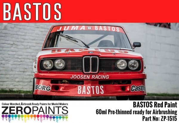 Zero Paints ZP-1515 Bastos Red Paint for Bastos Sponsored Cars 60ml