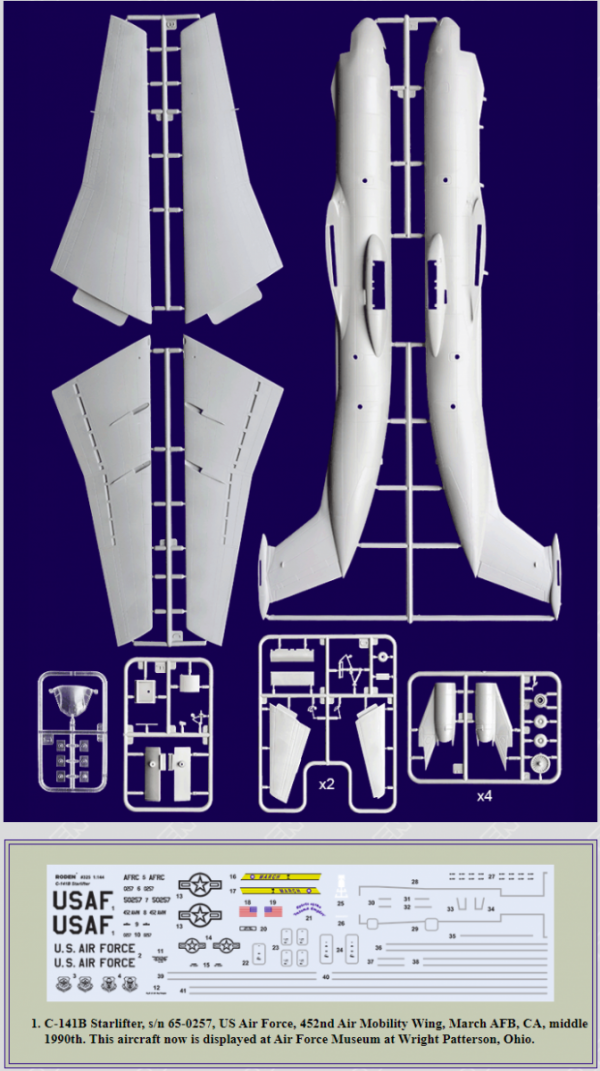 Roden 325 Lockheed C141 B Starlifter 1/144