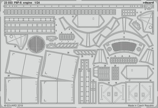 Eduard 23033 F6F-5 engine AIRFIX 1/24