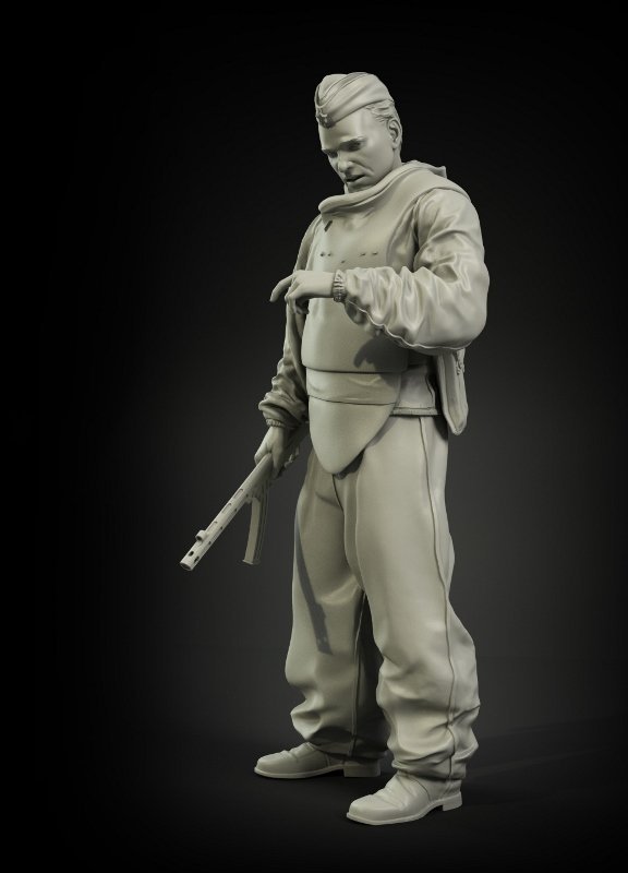 Panzer Art FI35-036 Soviet assault engineers officer 1/35