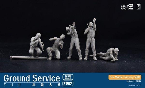 Magic Factory 7507 US WWII Ground Service Crew Set 1/48