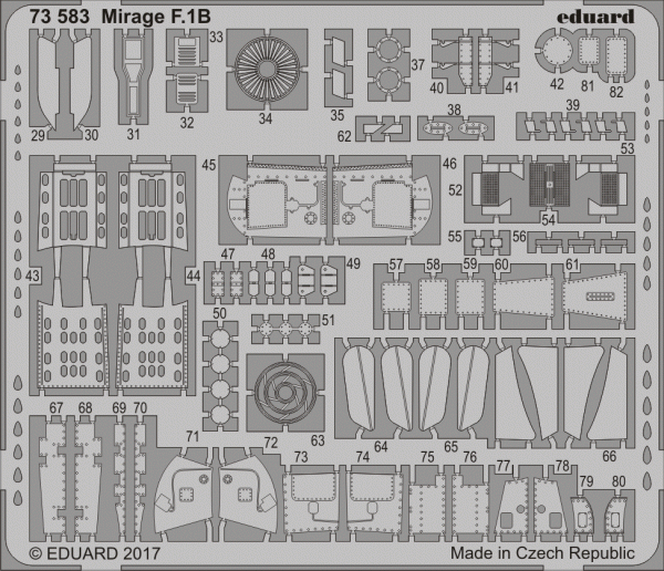 Eduard SS583 Mirage F.1B SPECIAL HOBBY 1/72