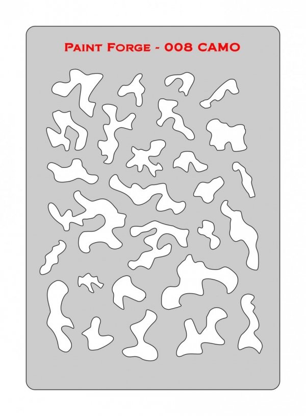 Paint Forge PFST008M STENCIL - CAMO