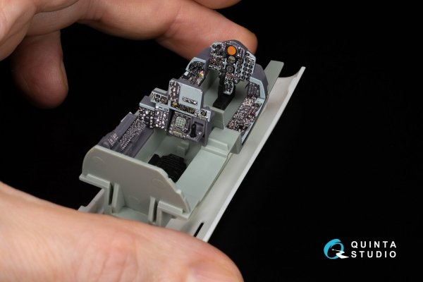 Quinta Studio QD+48485 F-4B Phantom II 3D-Printed &amp; coloured Interior on decal paper (Academy) (with 3D-printed resin parts) 1/48