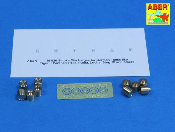 Aber 16101 Smoke Discharges for rear five grenade racks (1:16)