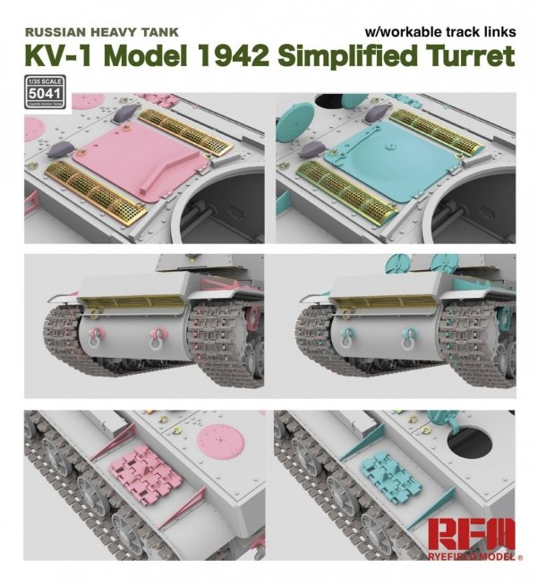 Rye Field Model 5041 KV-1 Model 1942 Simplified Turret 1/35