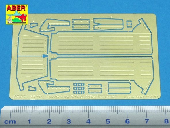 Aber 35114 Błotniki do Sd.Kfz. 138/2 Hetzer do wszystkich wersji (DRA) (1:35)