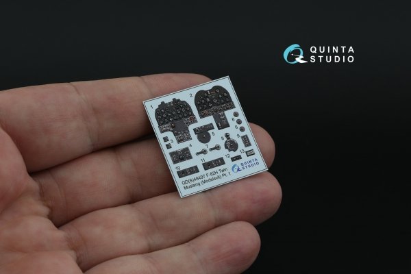 Quinta Studio QDS-48497 F-82H Twin Mustang 3D-Printed coloured Interior on decal paper (Modelsvit) (Small version) 1/48