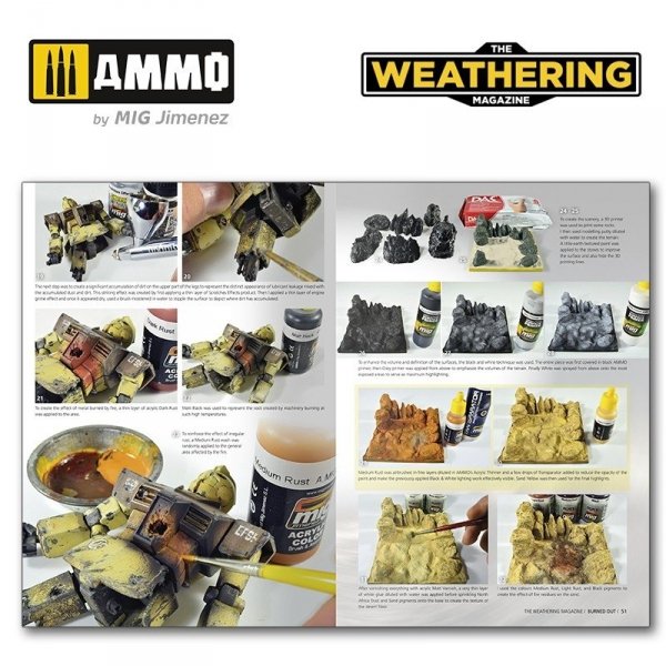 Ammo of Mig 4532-EN The Weathering Magazine Issue 33: BURNED OUT (English)