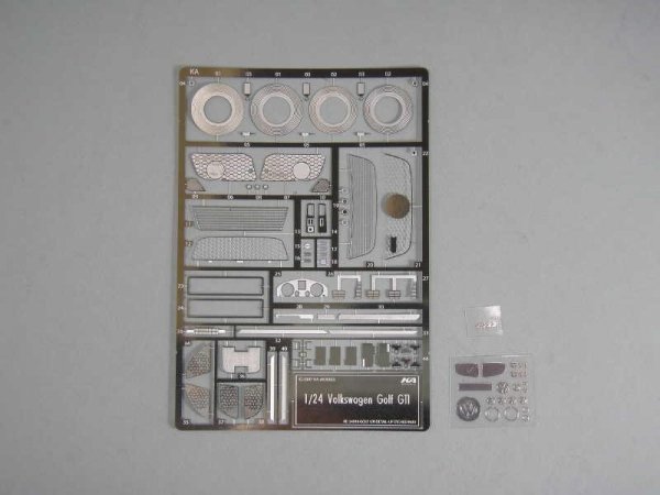 KA Models KE-24018 Volkswagen GOLF GTI DETAIL-UP ETCHED PARTS 1/24