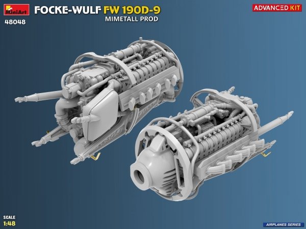 MiniArt 48048 FOCKE-WULF FW 190D-9. MIMETALL PROD. ADVANCED KIT 1/48
