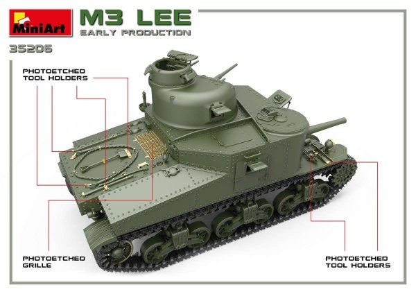 Miniart 35206 M3 Lee early prod. w/interior 1/35